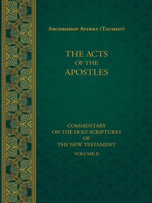 cover image of The Acts of the Apostles